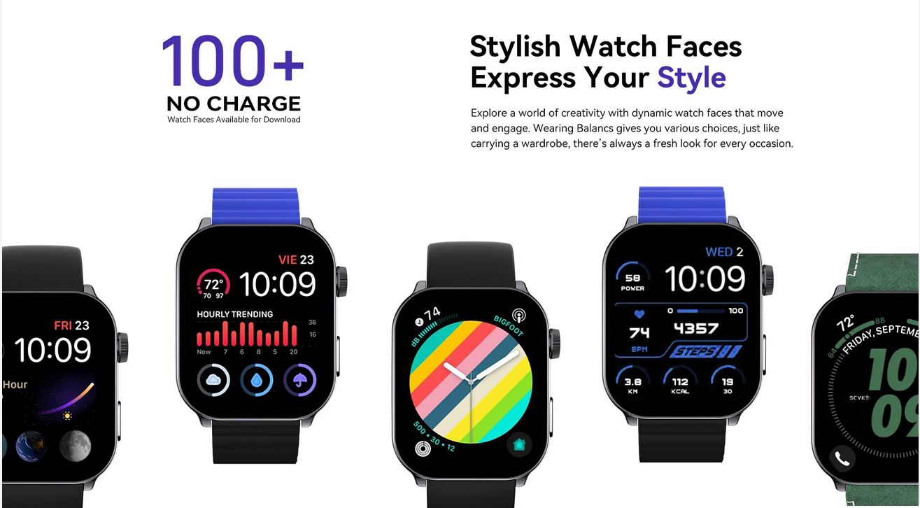 Kieslect Smart Calling Watch Balancs color Black